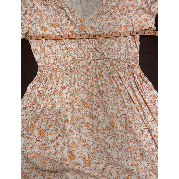 Luxology Wrap Top Popover Flutter Sleeve Knee Length Dress 2X Fall Autumn Casual - Picture 8 of 10